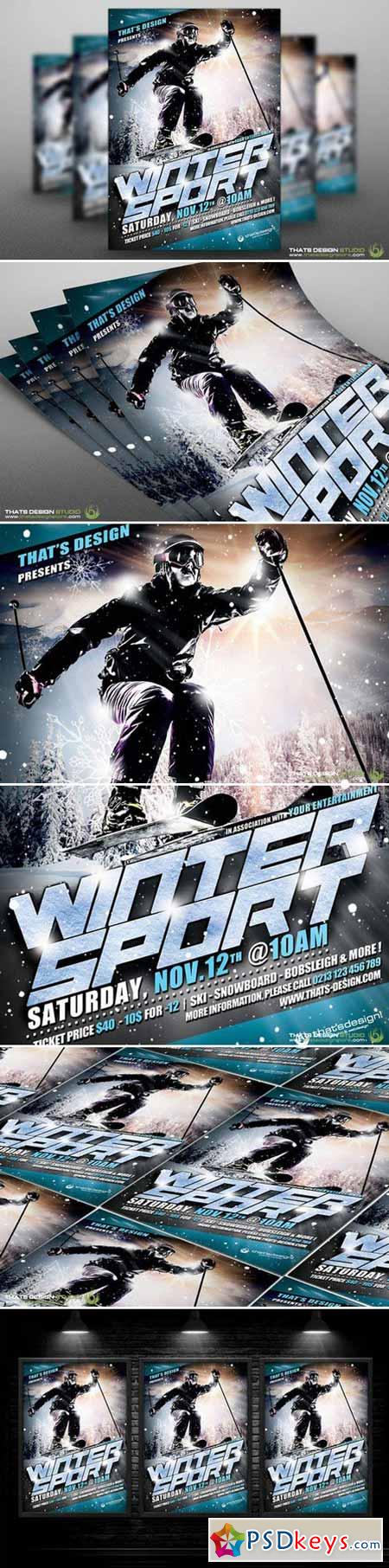 Winter Sports Flyer Template V1 91940