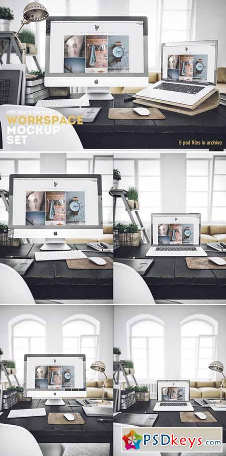 Workspace Mockup Set 4 467898