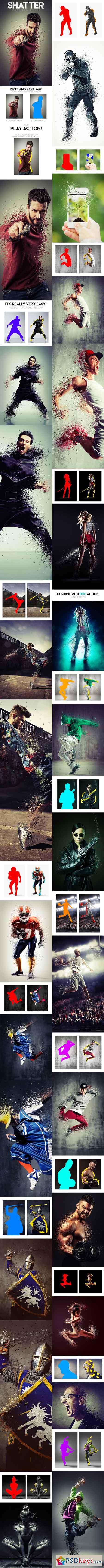 Shatter Photoshop Action 13977140