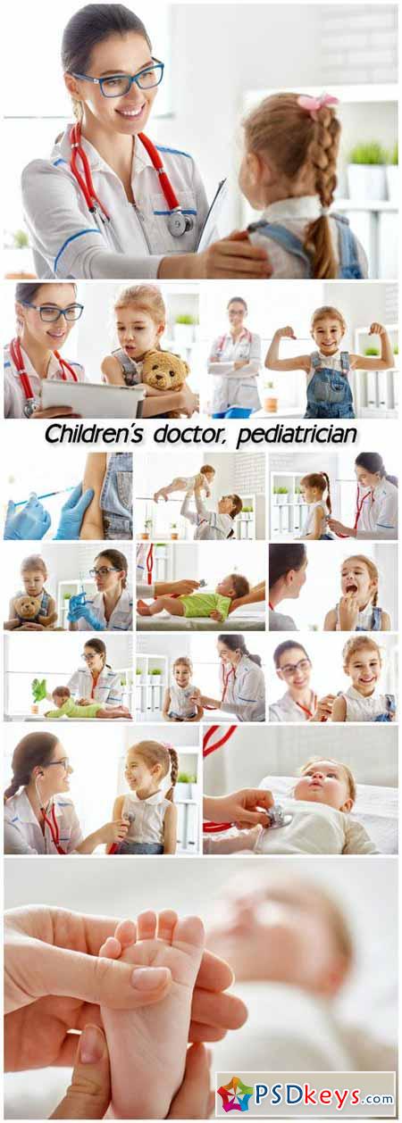 Children's doctor, pediatrician and children