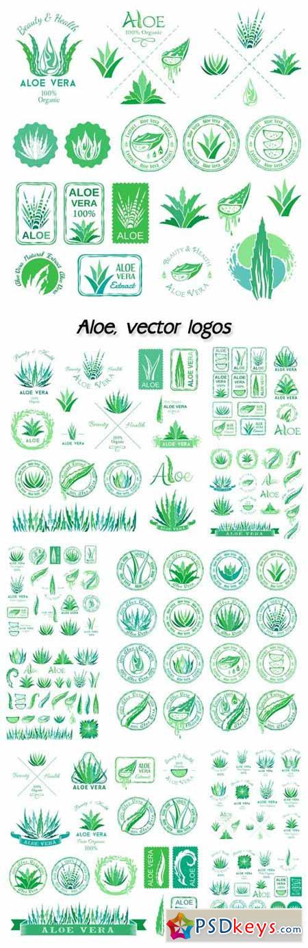 Aloe, vector logos