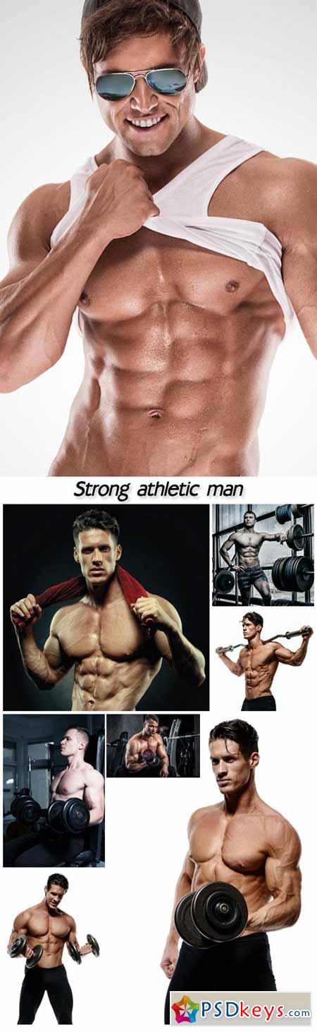 Strong athletic man