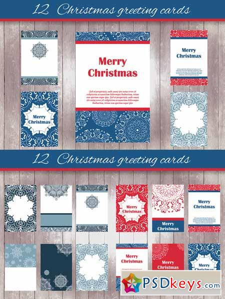 12 Christmas greeting cards - 2 468508