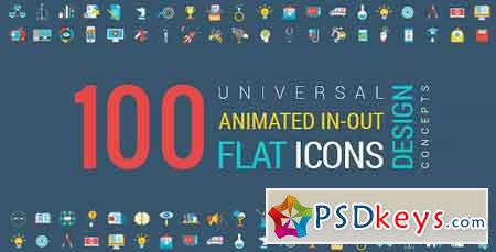 Animated Flat Icons and Concepts Pack - After Effects Projects