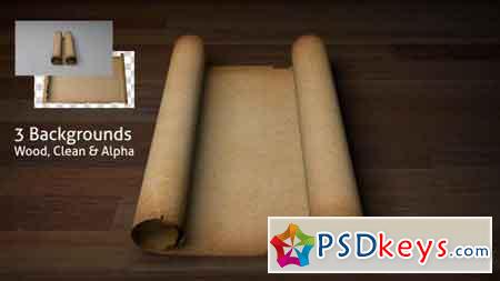Old Scroll Parchment (Blank) - Motion Graphics
