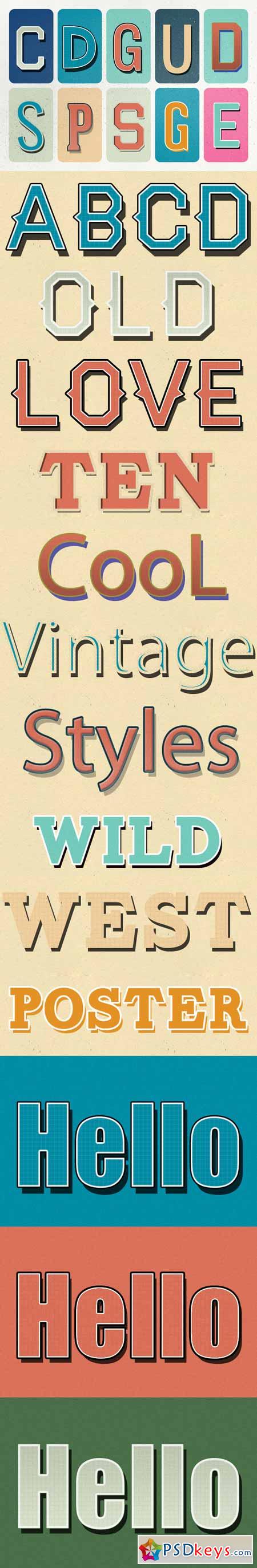 Retro Vintage Text Styles 491