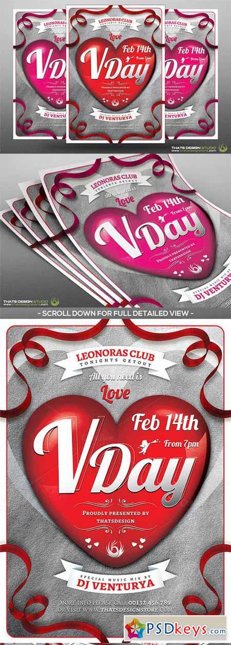 Valentines Day Flyer Template V8 474097