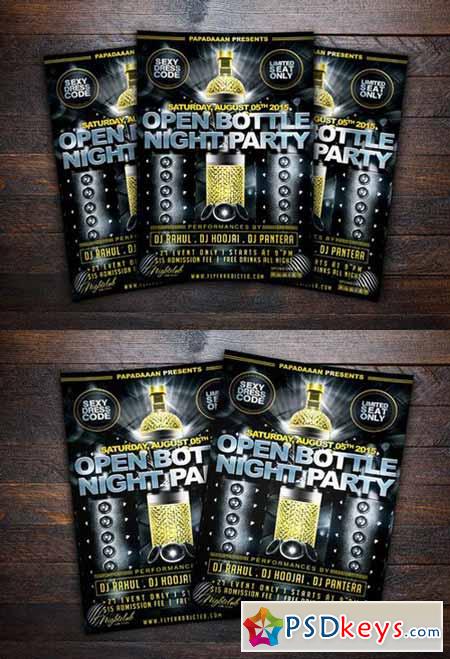 Open Bottle Night Party Flyer 449270