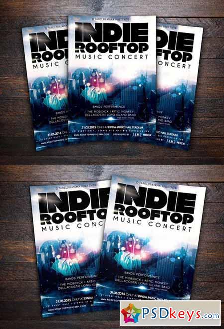 Rooftop Music Concert Flyer 443058