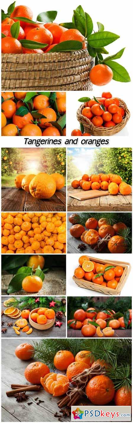 Tangerines and oranges