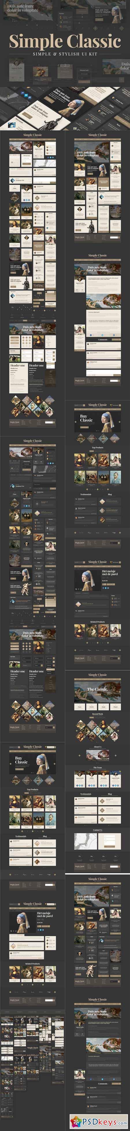 Simple Classic UI Kit 442882
