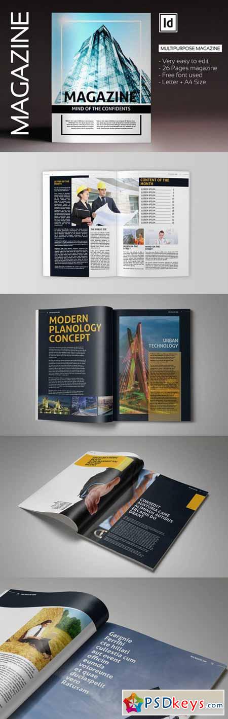 SIMPLE Magazine Template 79773