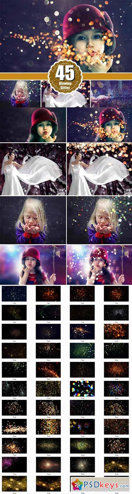 Blowing glitter photoshop overlays 479064