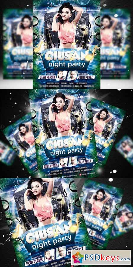 Ciusan Night Party Flyer Template 480664