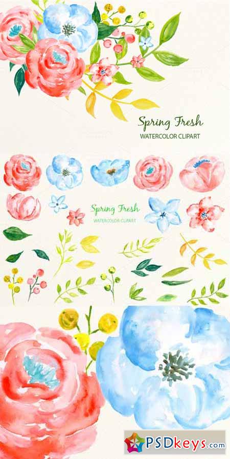 Watercolor Clipart Spring Fresh 482388