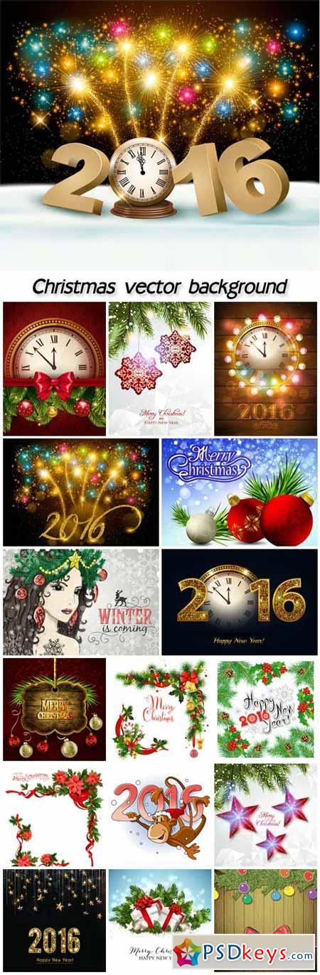 Christmas vector background, winter, new year
