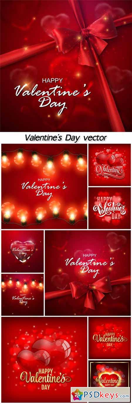 Valentine's Day, vector gifts, hearts and roses