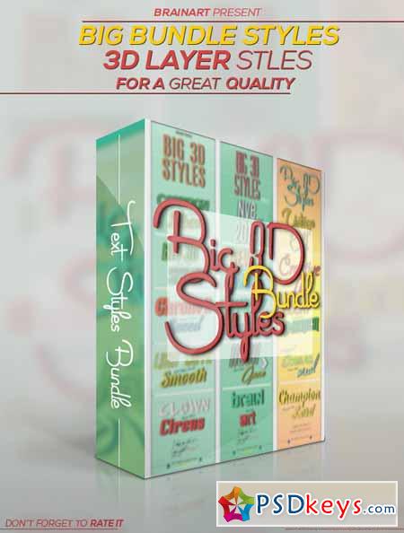 3D Layer Styles Bundle 9094636