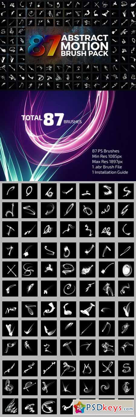 87 Abstract Motion Brush Pack 482862