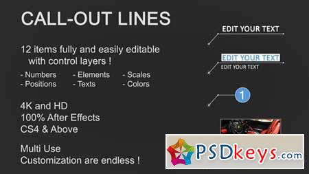 Line Call-Outs - After Effects Projects