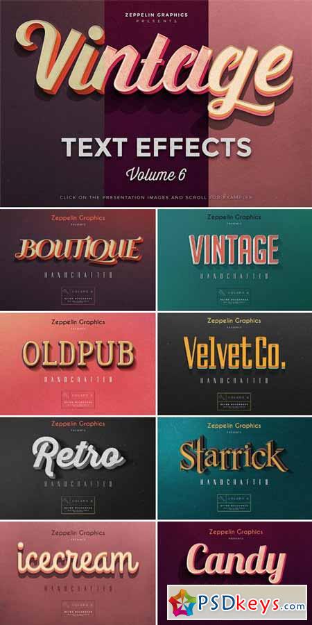 Vintage Text Effects Vol.6 483093