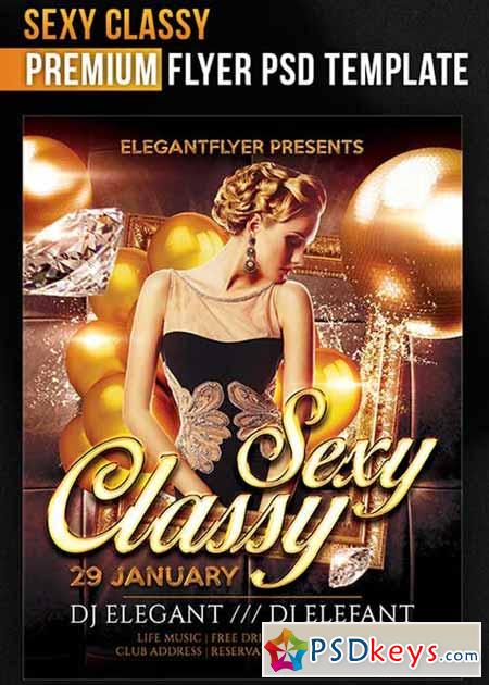 Sexy Classy Flyer PSD Template + Facebook Cover