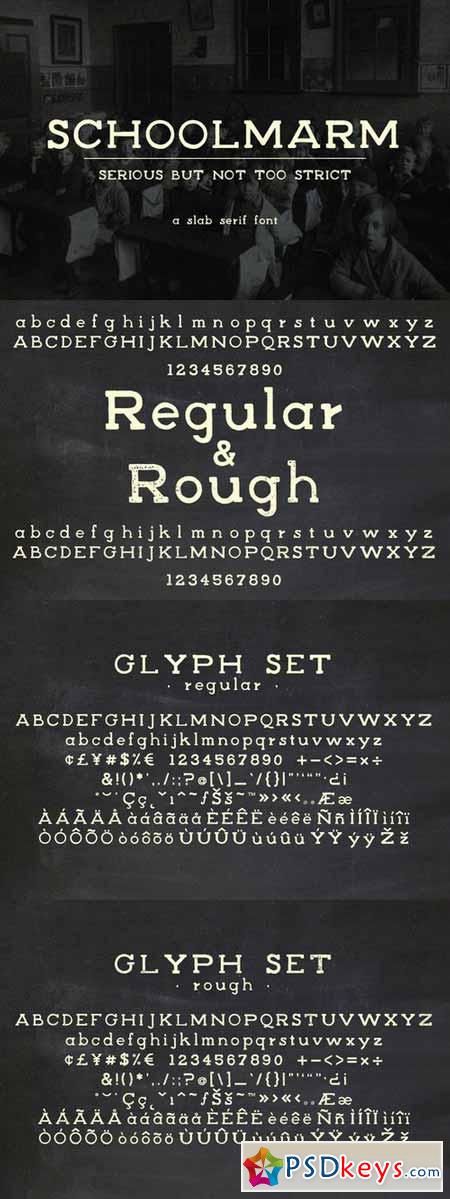 Schoolmarm Typeface 84856