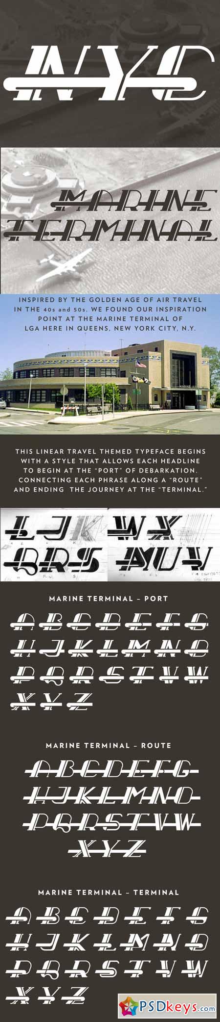 Marine Terminal  Display Typeface 487564