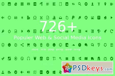 726+ Populer Web & Social Media Icon 410126