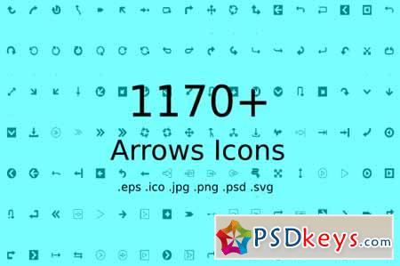 1170+ Arrows Icons 410162