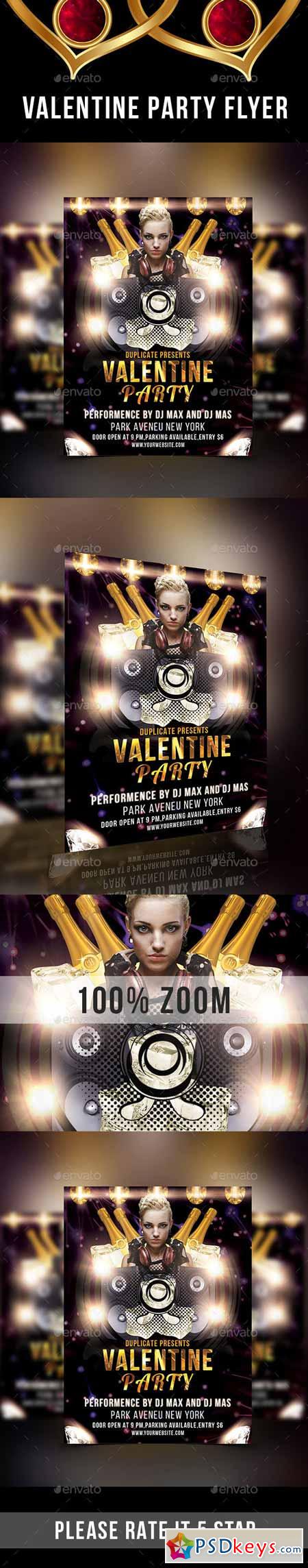 Valentine Party Flyer 14401041