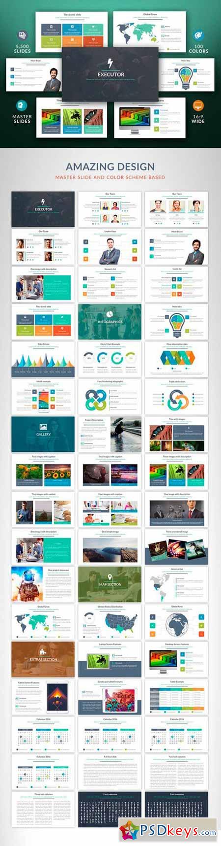 Executor Powerpoint template 489553