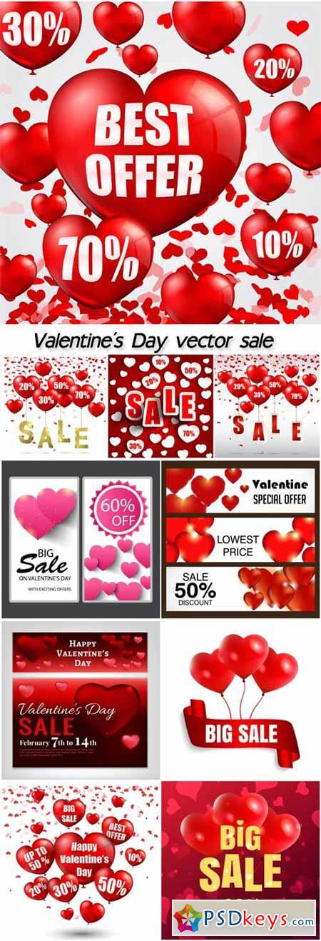 Valentine's Day vector, sale