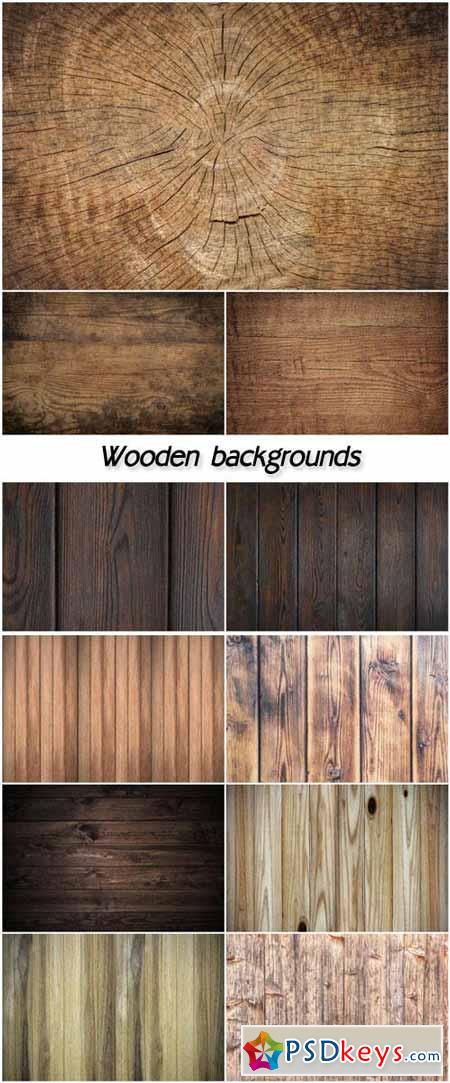Wooden backgrounds, textures
