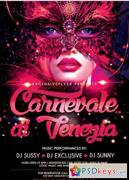 Carnival V1 Premium Flyer Template + Facebook Cover