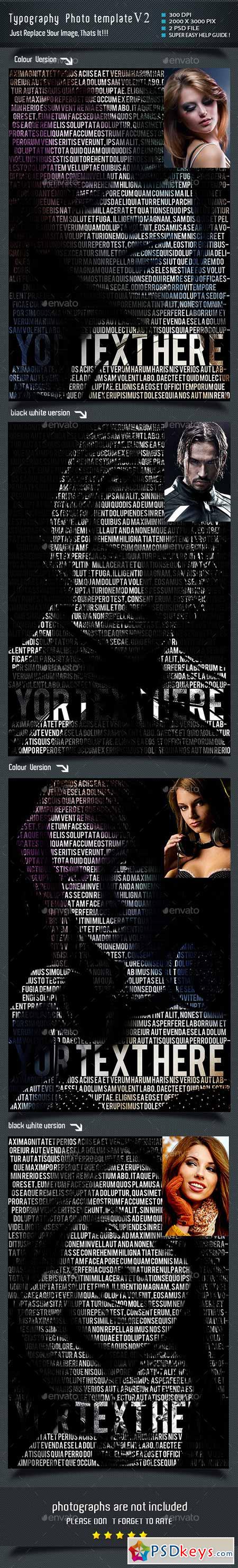 Typography Photo Template V2 10336509