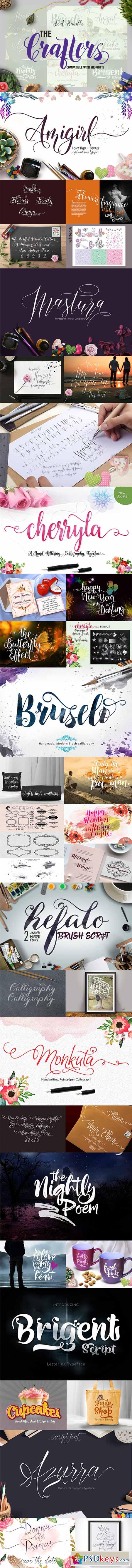 The Crafters Font Bundle