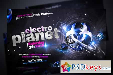 Electro Planet Flyer Template 495698