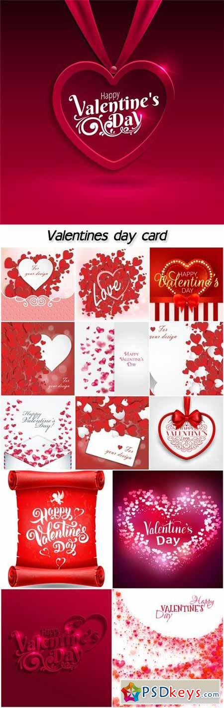 Heart label from paper, valentines day card, vector background