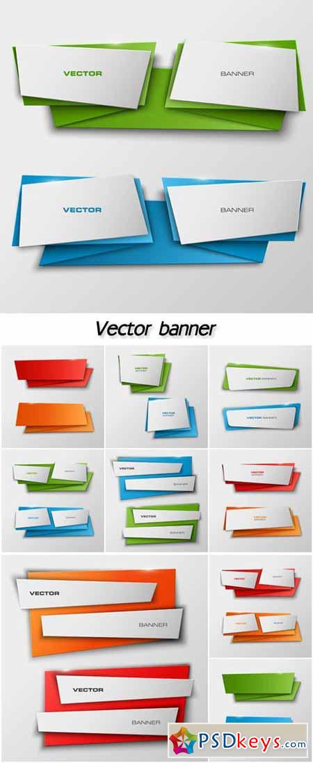 Vector banner with a glass surface for your business titles