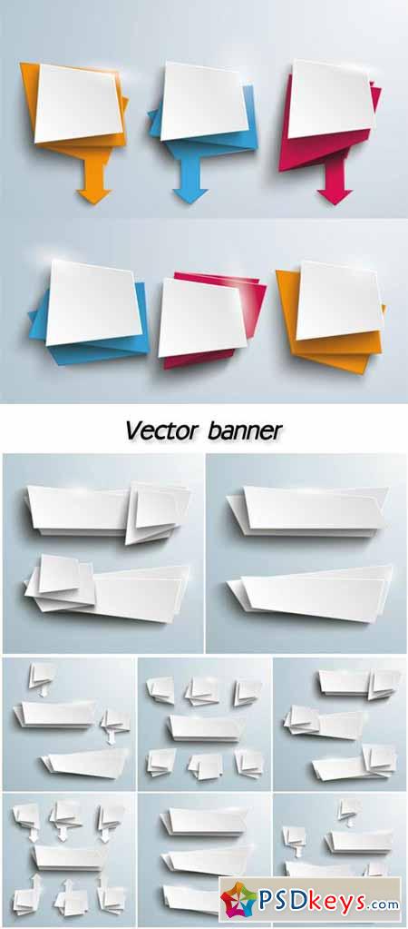 Vector banner on a gray background