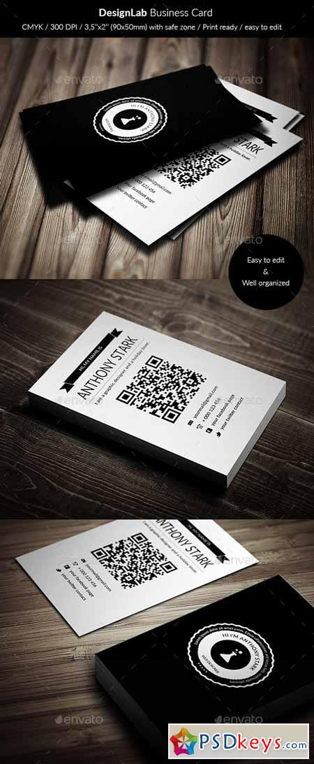 DesignLab Business Card - Simple & Retro 12316564