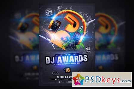 DJ Awards Flyer Template 503679