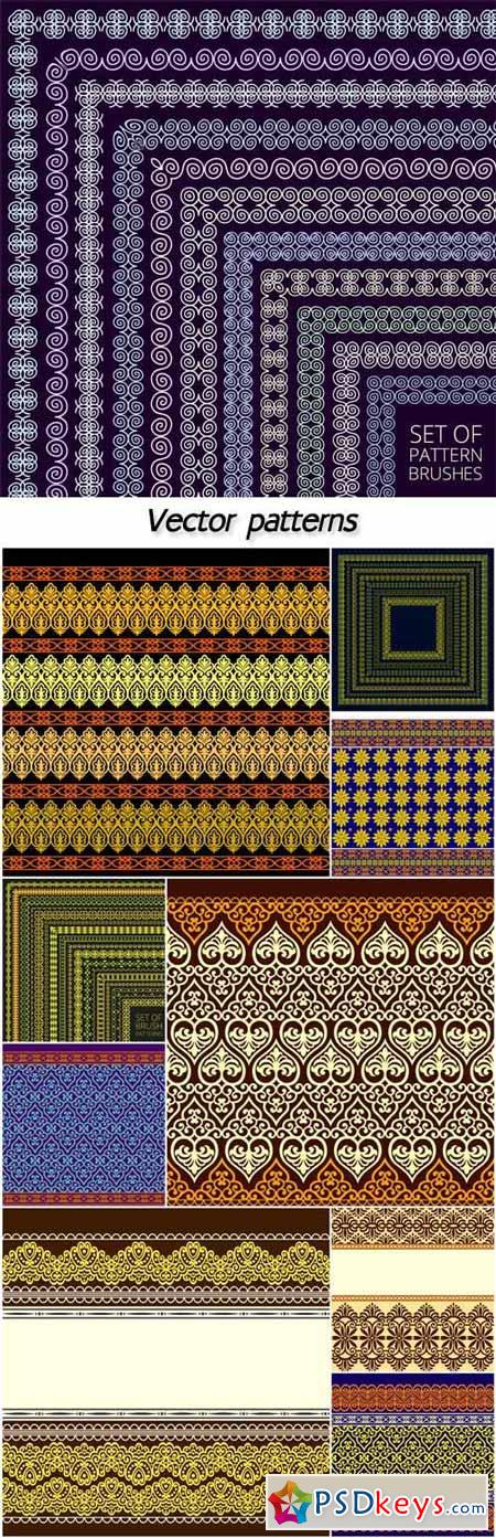Vector patterns, backgrounds, textures