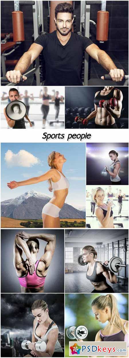 Sports people, gyms, sports