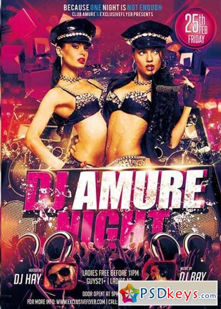 Dj Amure Night Premium Flyer Template