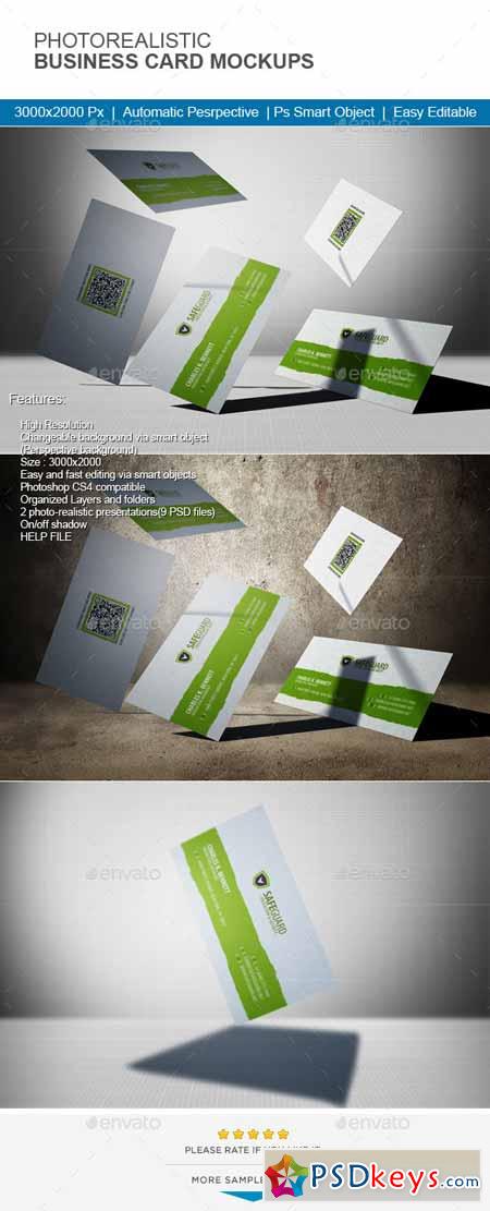 Photorealistic Business Card Mock-Up 11467811