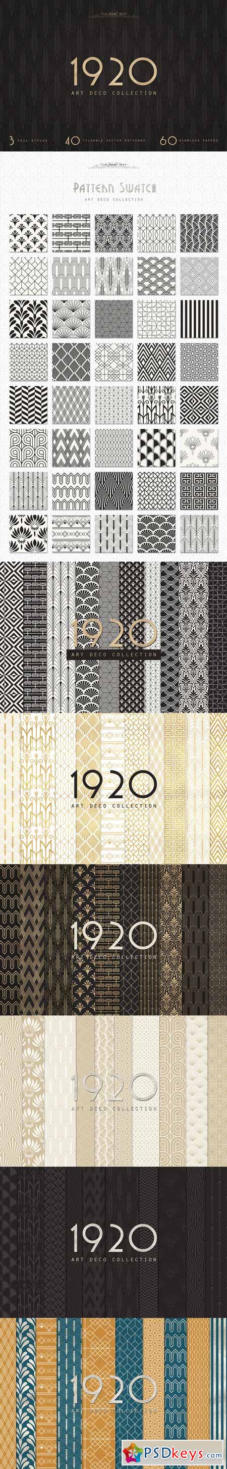 Art Deco Seamless Patterns Bundle 510277