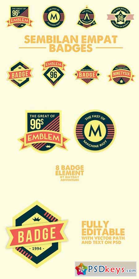 Sembilan Empat Badges 82138
