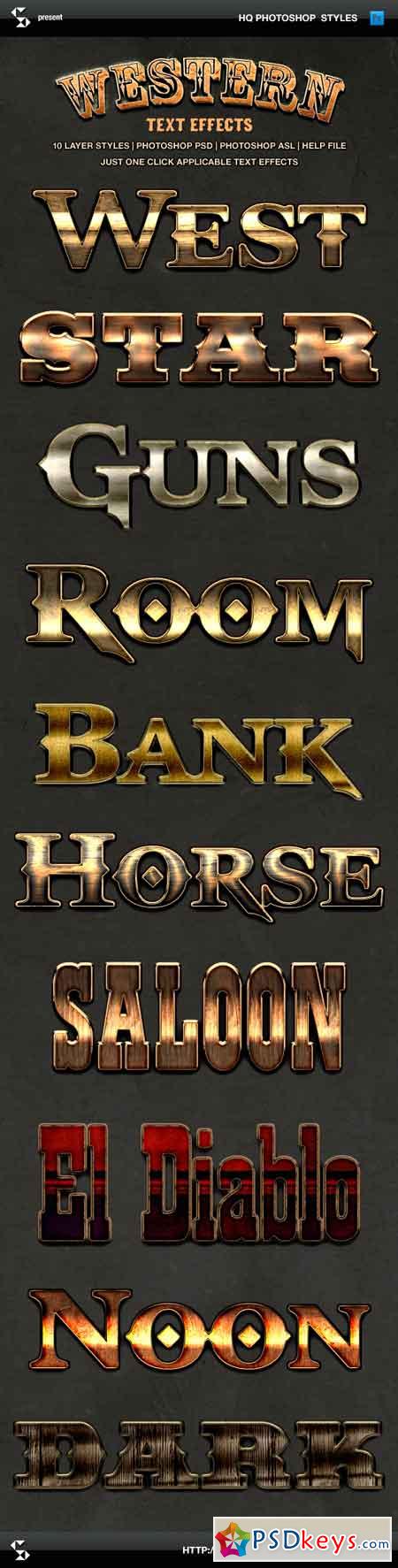 Wild West Style Text Effects - Western Styles 9669461